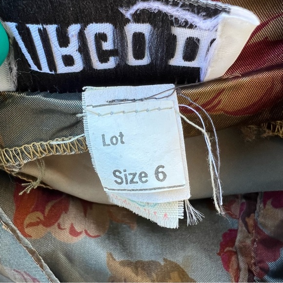 Vintage Virgo 80’s Multicolor Floral High Low Dress Women’s Size 6 - Picture 10 of 11